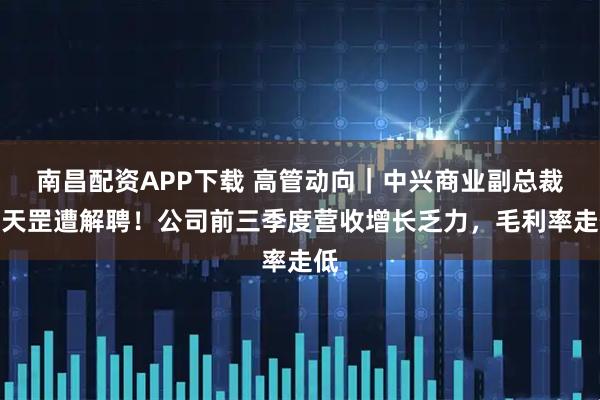 南昌配资APP下载 高管动向｜中兴商业副总裁王天罡遭解聘！公司前三季度营收增长乏力，毛利率走低